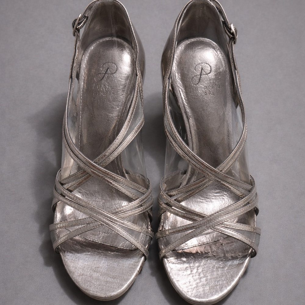 ADRIANNA PAPELL Gunmetal ADRI SZ 8M heels